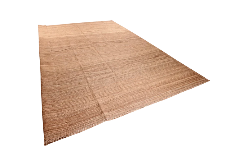Kelim Gashgai · Handgewebt – Braun, 397x325 cm