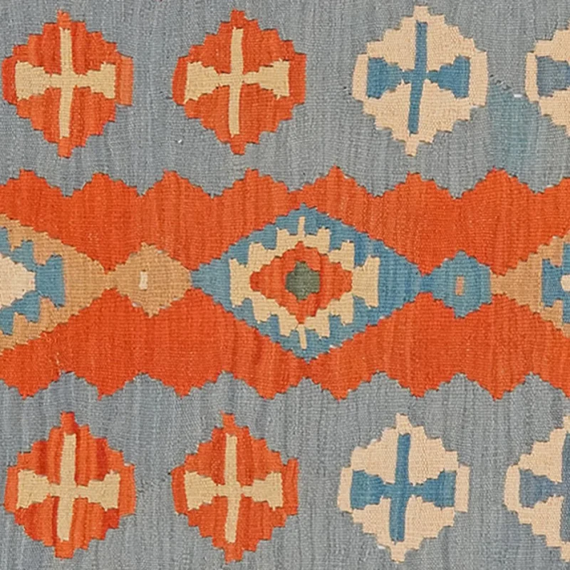 Kelim Gashgai · Handgewebt – Bunt, 295x86 cm