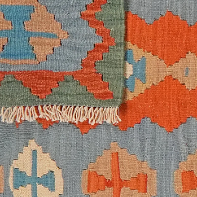 Kelim Gashgai · Handgewebt – Bunt, 295x86 cm