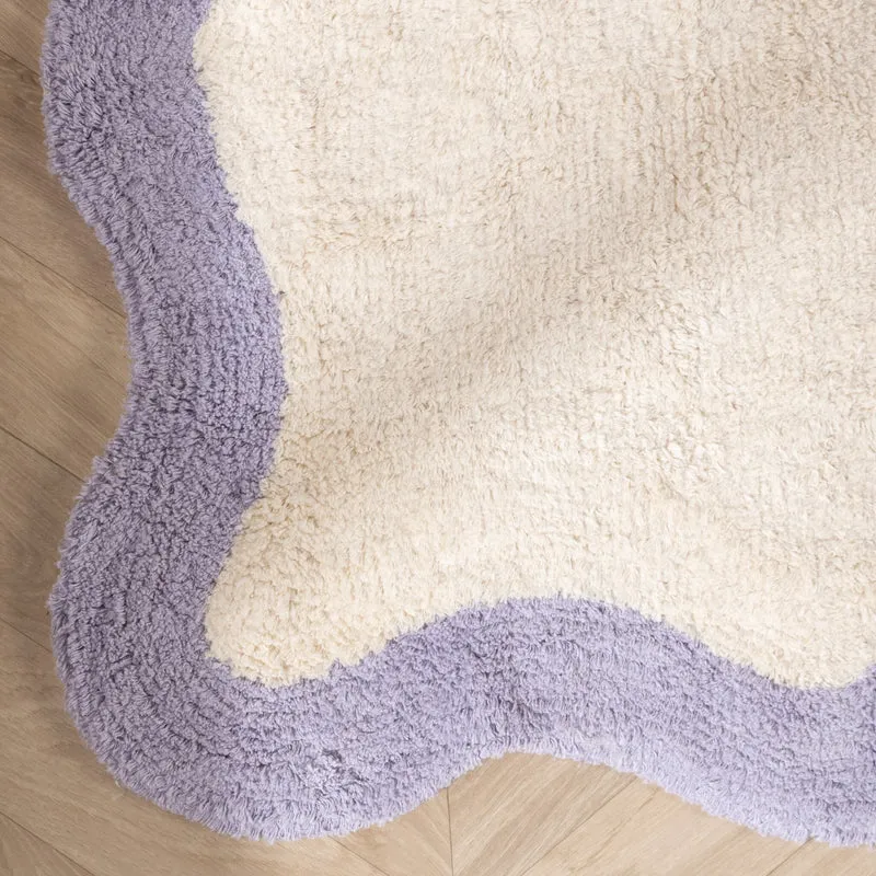 Waschbarer Teppich - Hazy Lila Creme