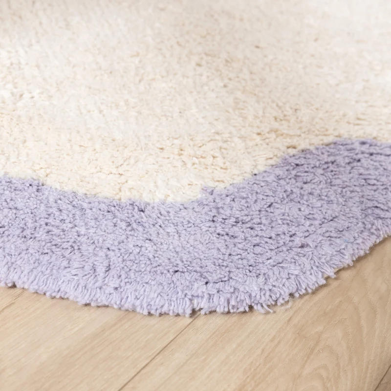 Waschbarer Teppich - Hazy Lila Creme