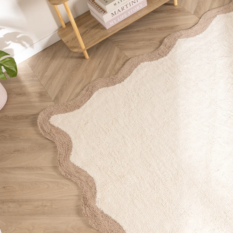 Waschbarer Teppich - Hazy Beige Creme
