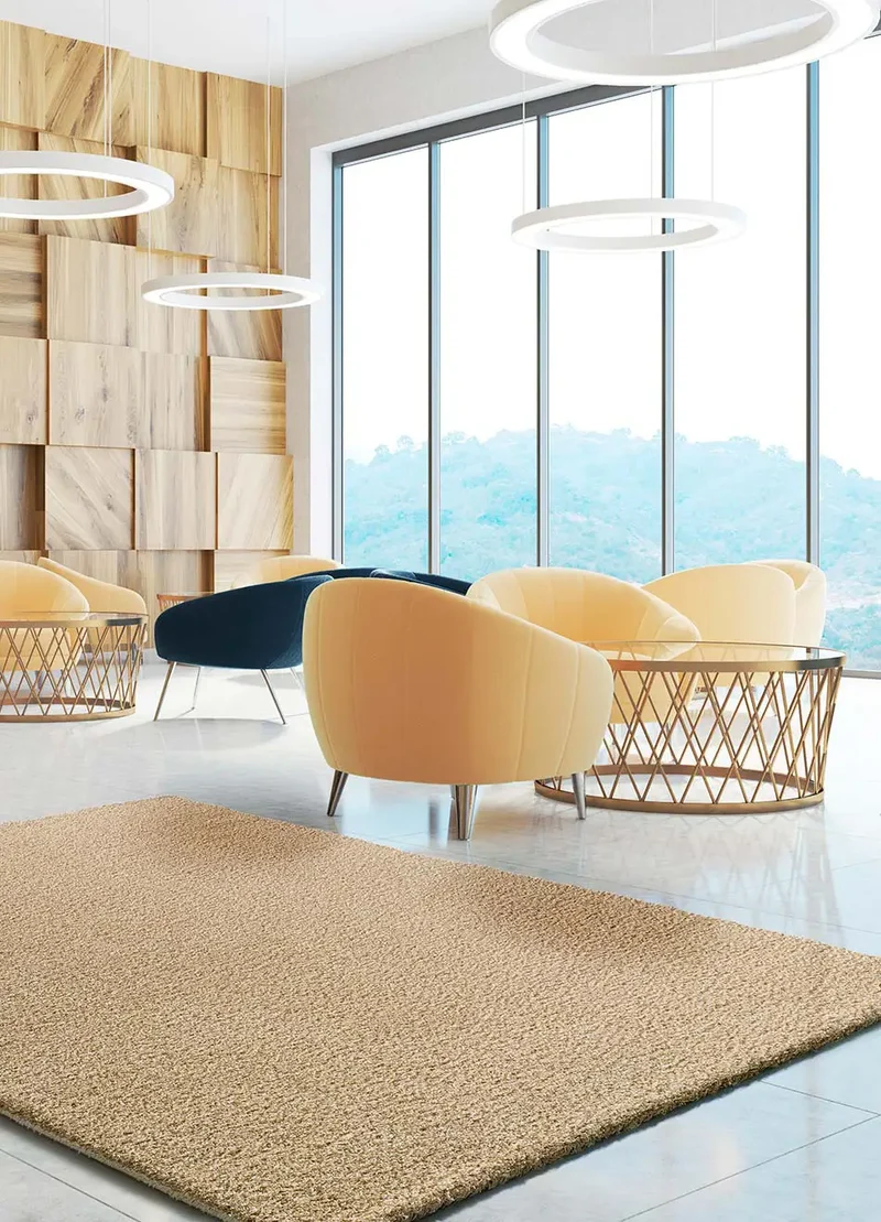 Alfombra shaggy lisa Norge 8507 Beige