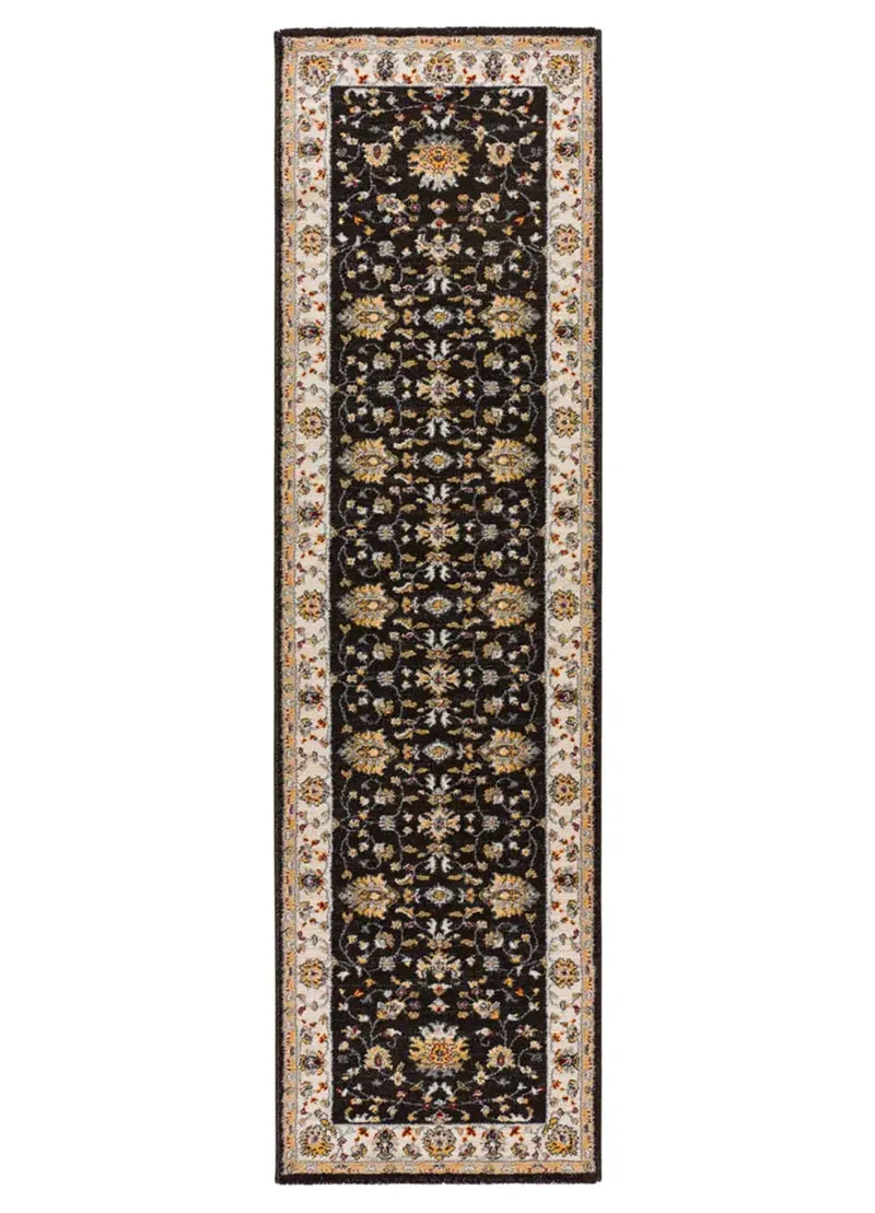 Alfombra pasillera vintage Classic 12505 Antracita