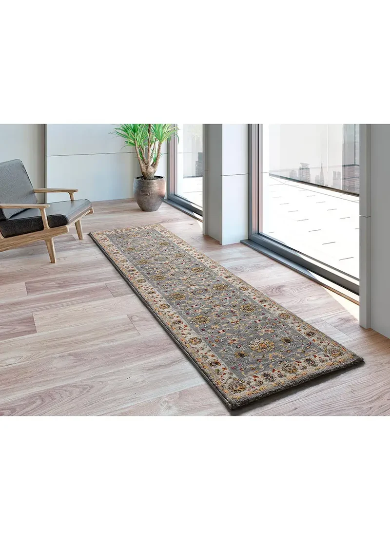 Alfombra pasillera vintage Classic 12505 Plata