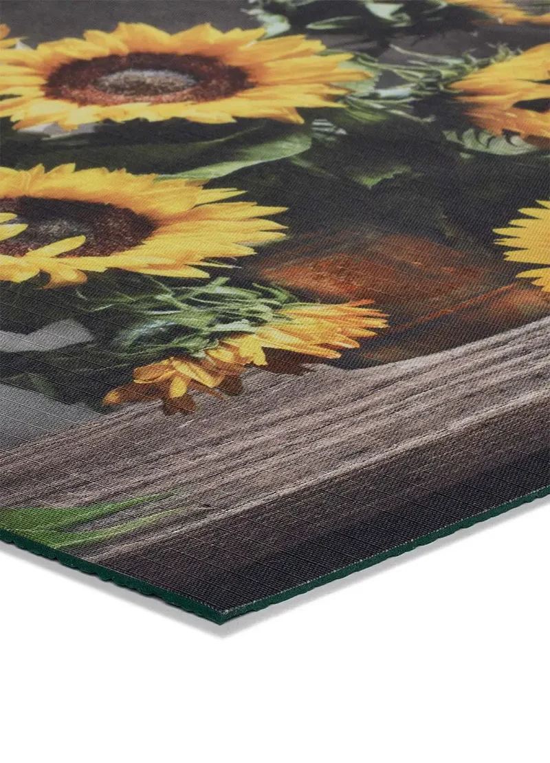 Alfombra de cocina antideslizante Ricci Sunflowers