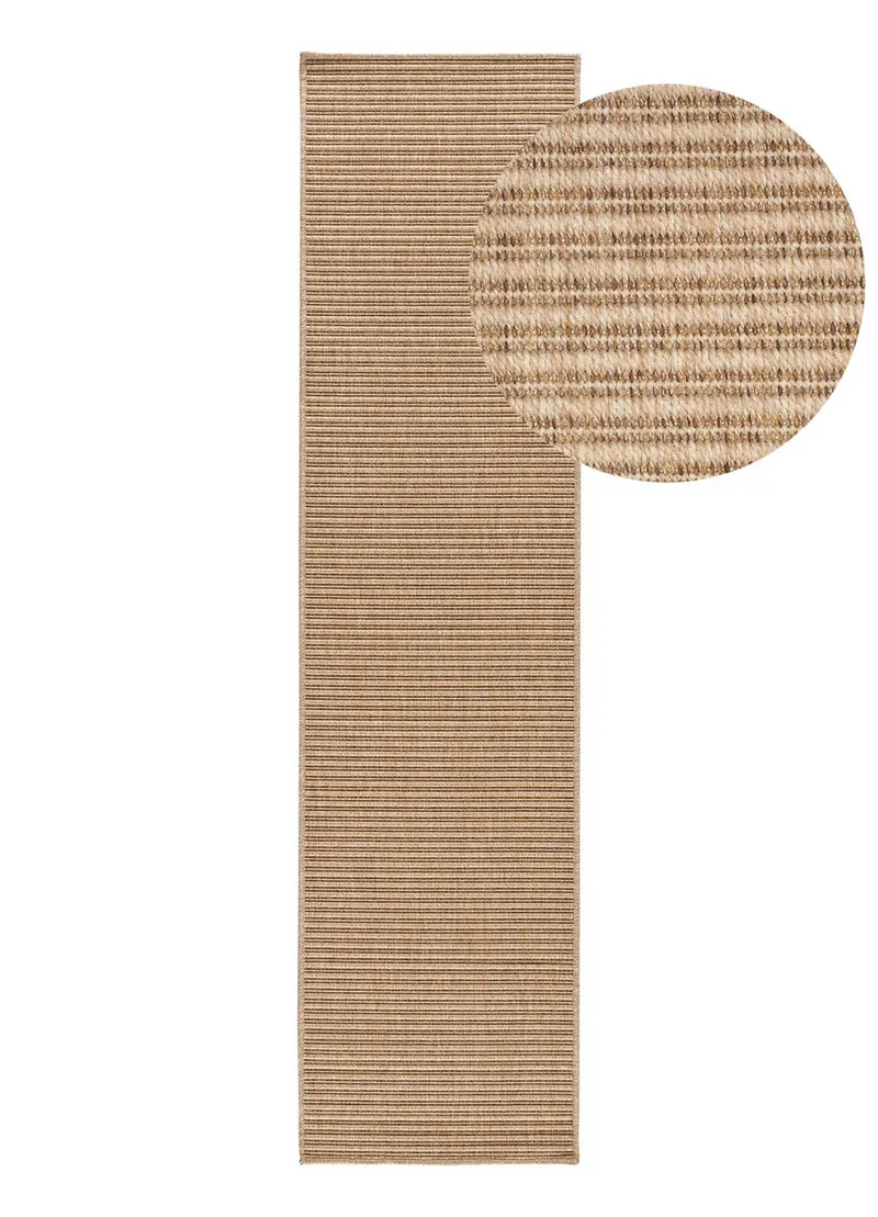 Alfombra pasillera de exterior Natura 4501 Beige 48x200 cm