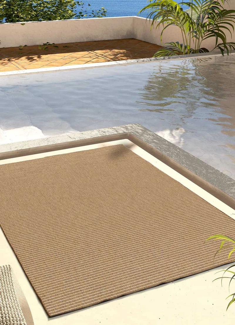 Alfombra pasillera de exterior Natura 4501 Beige 48x200 cm