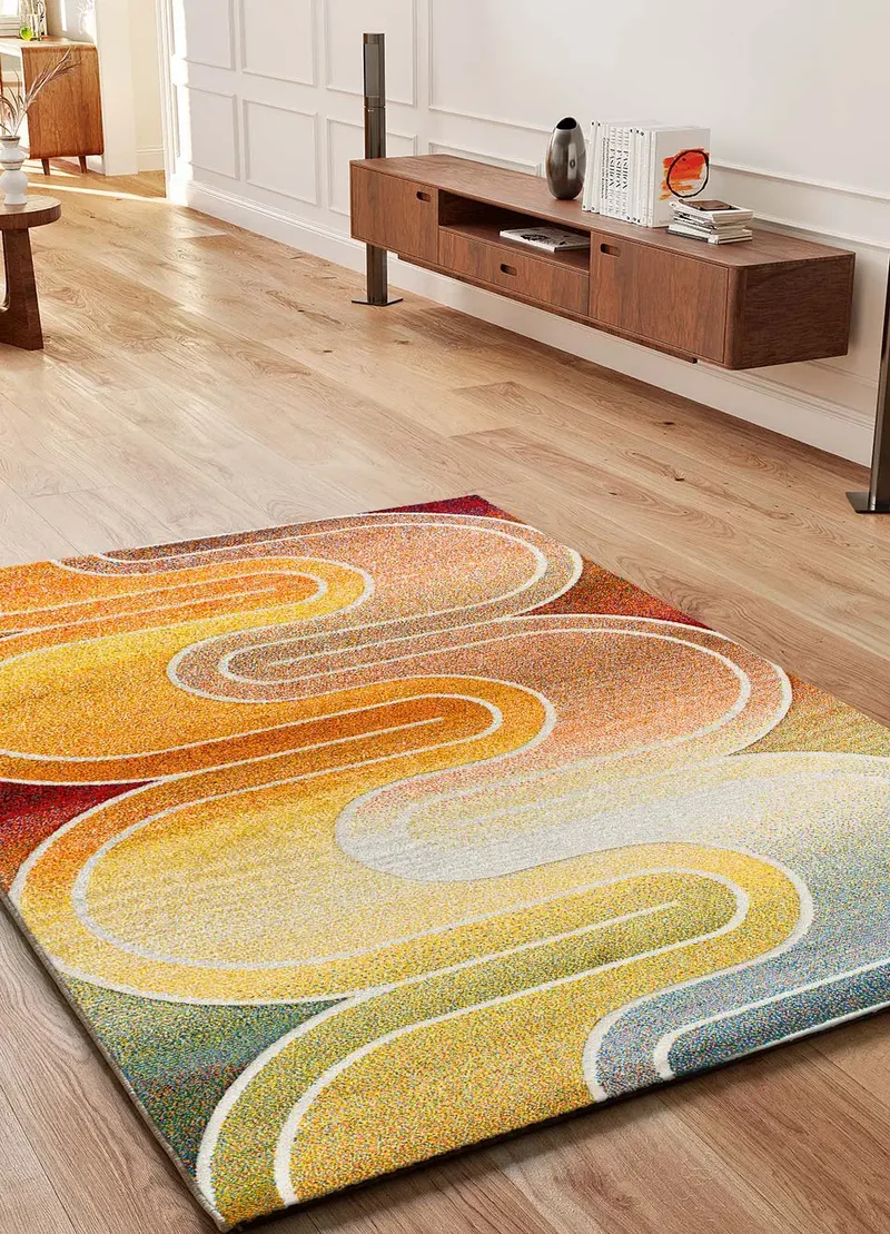 Alfombra geométrica Sybil 40408 Multicolor