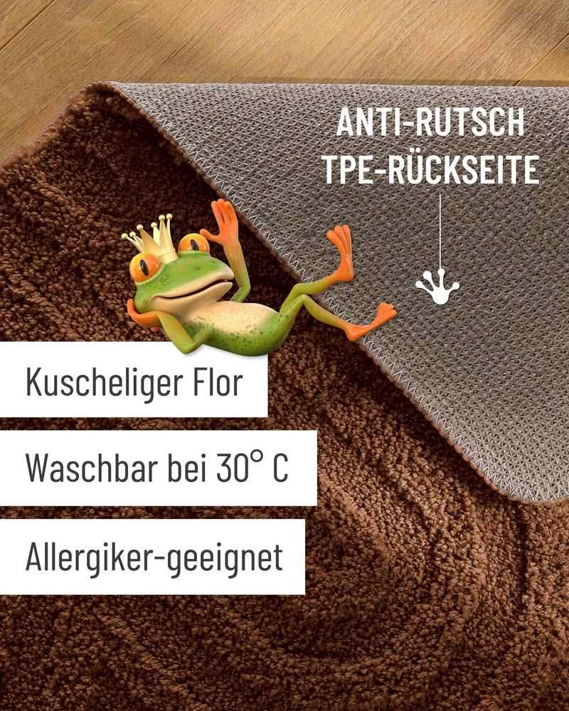 Badteppich Nuss Braun "Fiete" WECONhome