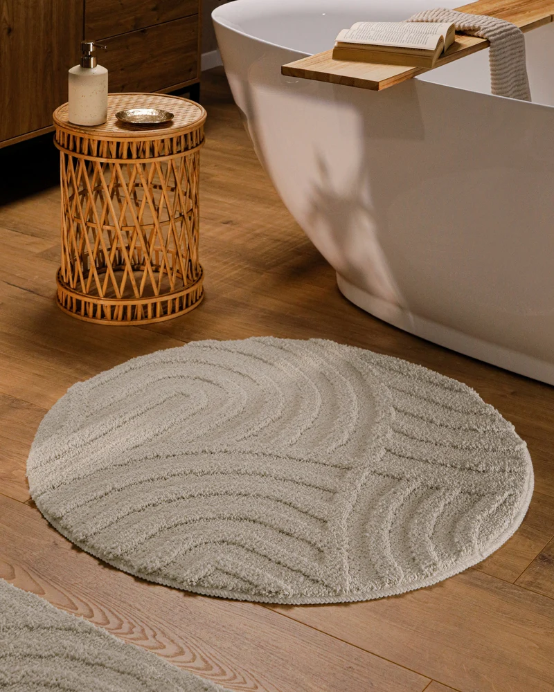 Badteppich Seiden Grau "Fiete" WECONhome
