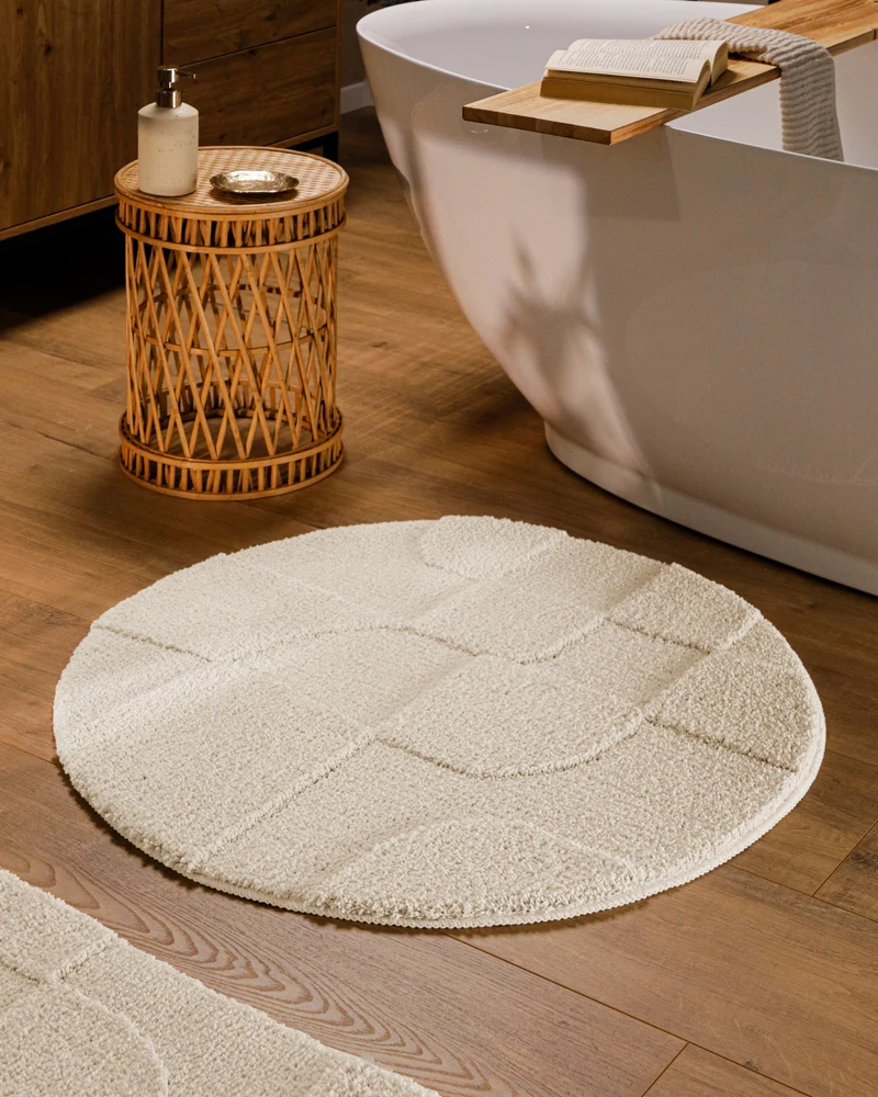Badteppich Creme Weiß "Davie" WECONhome