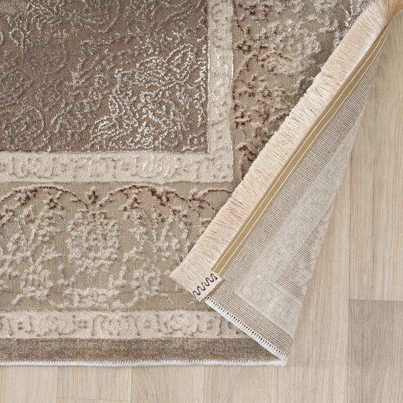 Teppich Kurzflor Moderner Teppich mit Ornament-Muster – Pflegeleicht & Robust – Für Fußbodenheizung geeignet