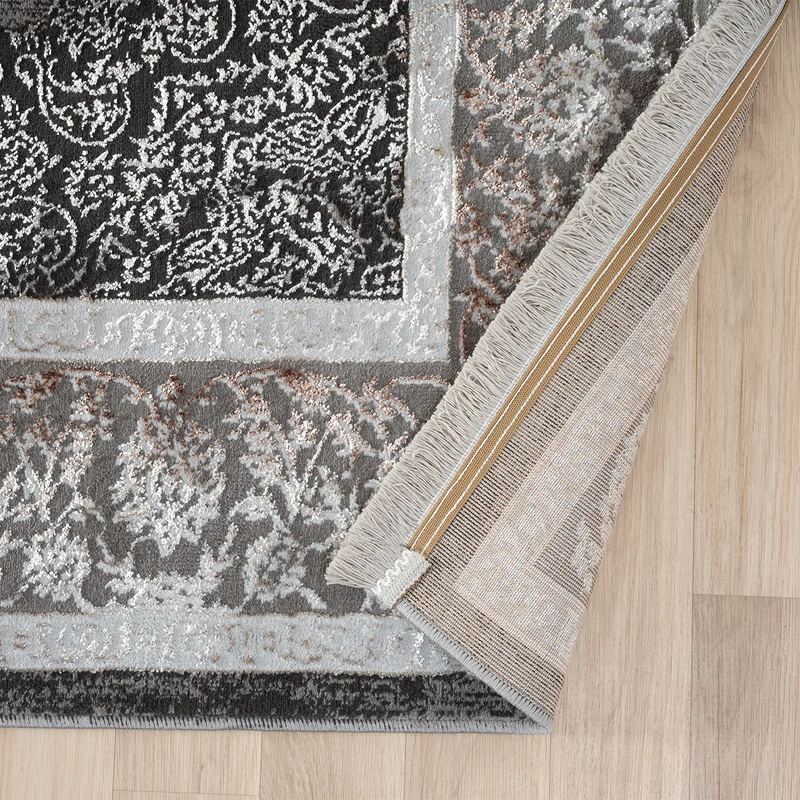 Teppich Kurzflor Moderner Teppich mit Ornament-Muster – Pflegeleicht & Robust – Für Fußbodenheizung geeignet