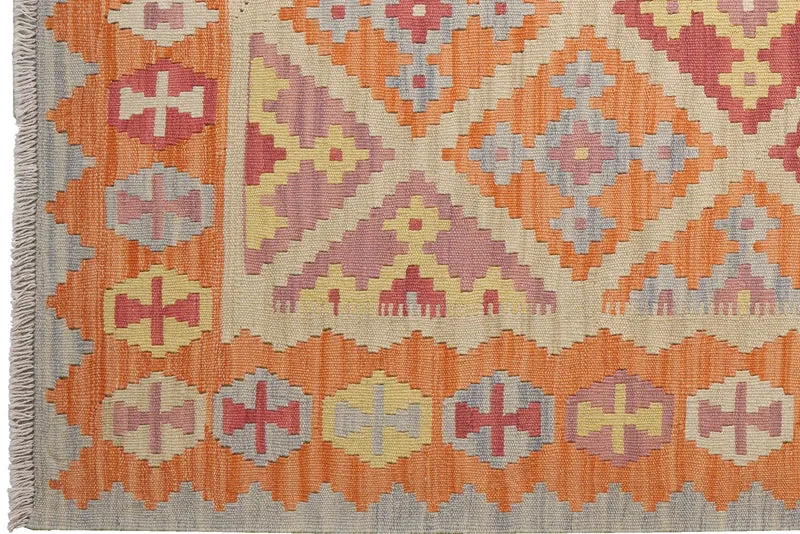 Kelim Gashgai · Handgewebt – Beige, 172x127 cm