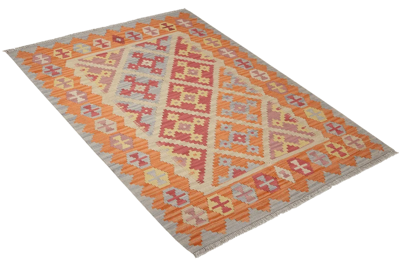 Kelim Gashgai · Handgewebt – Beige, 172x127 cm