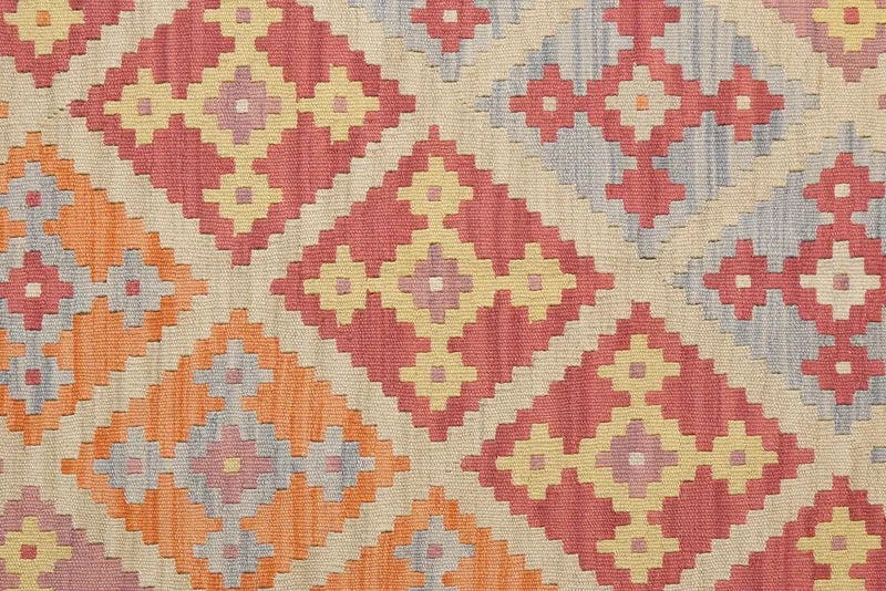 Kelim Gashgai · Handgewebt – Beige, 172x127 cm
