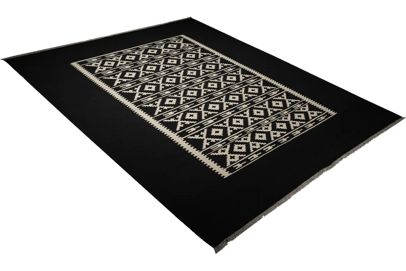 Kelim Gashgai · Handgewebt – Beige, 295x206 cm