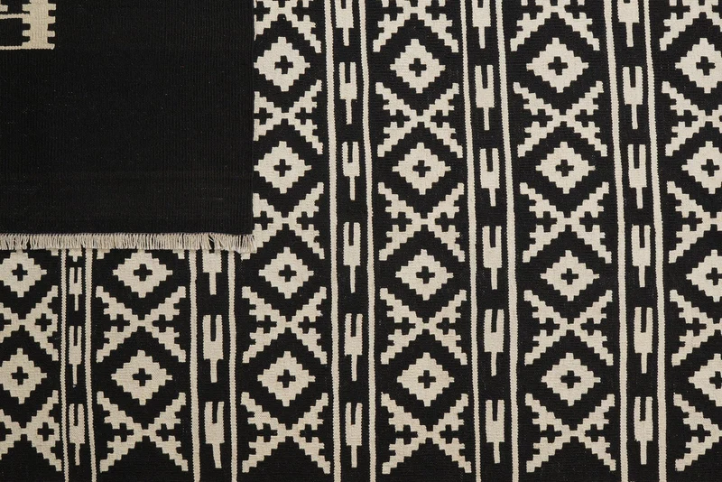 Kelim Gashgai · Handgewebt – Beige, 295x206 cm
