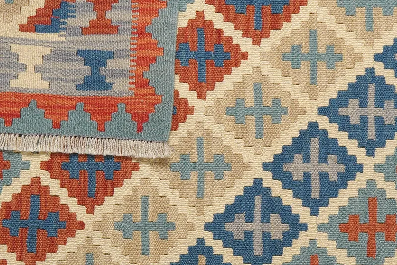 Kelim Gashgai · Handgewebt – Beige, 152x106 cm