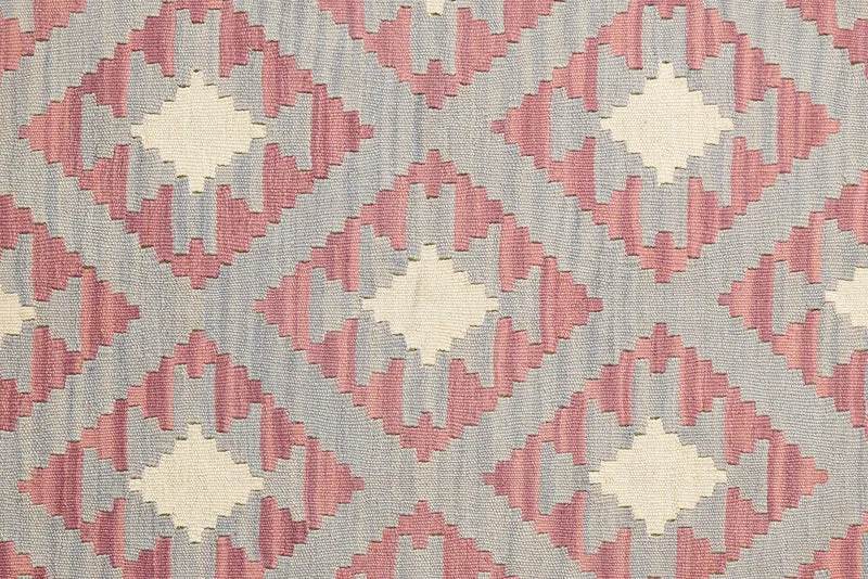 Kelim Gashgai · Handgewebt – Grau, 206x153 cm