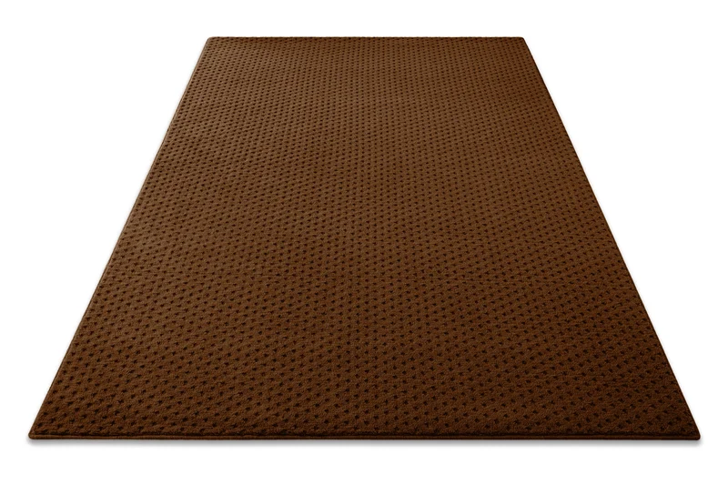 Kurzflor Teppich aus Schurwolle Braun "Castello THREE" WECONhome