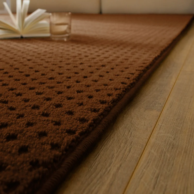 Kurzflor Teppich aus Schurwolle Braun "Castello THREE" WECONhome