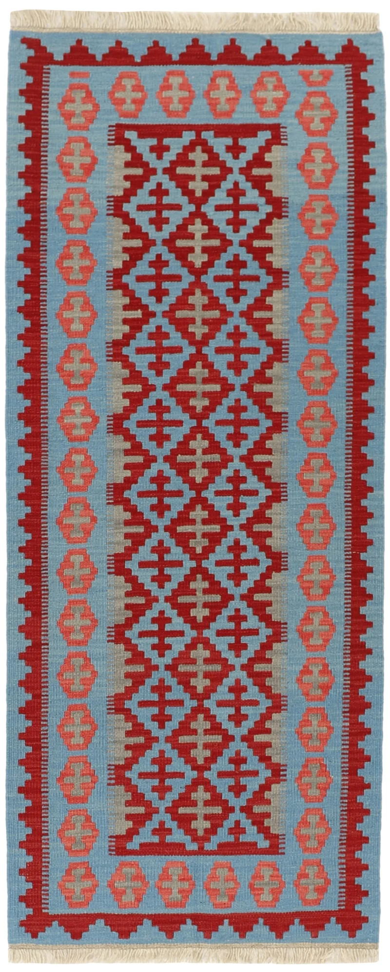 MY-RUG Teppich "Kelim" Rauten-& Diamantmuster, Handgewebt