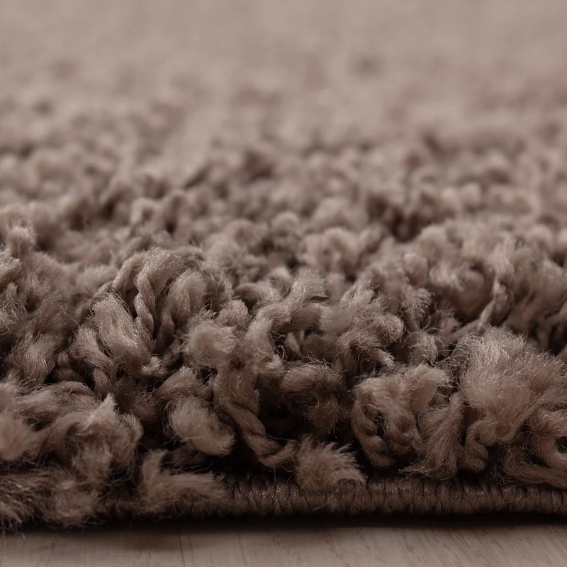 Hochflor Teppich Wohnzimmer Langflor Shaggy Teppich Einfarbig Design Flauschig
