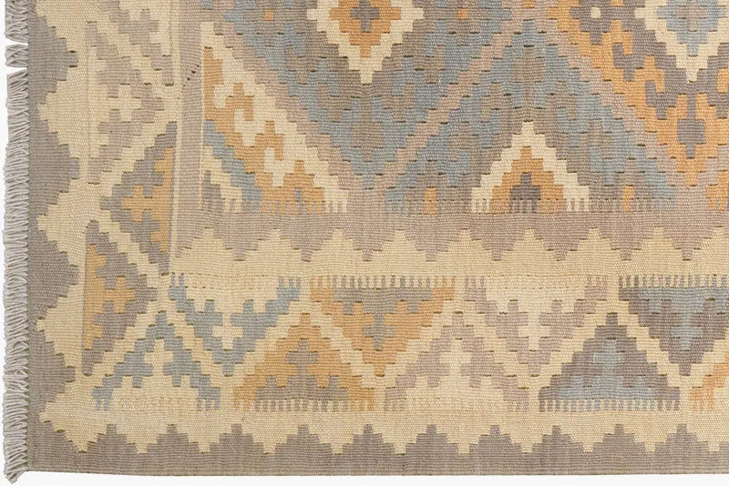 Kelim Gashgai · Handgewebt – Grau, 181x119 cm
