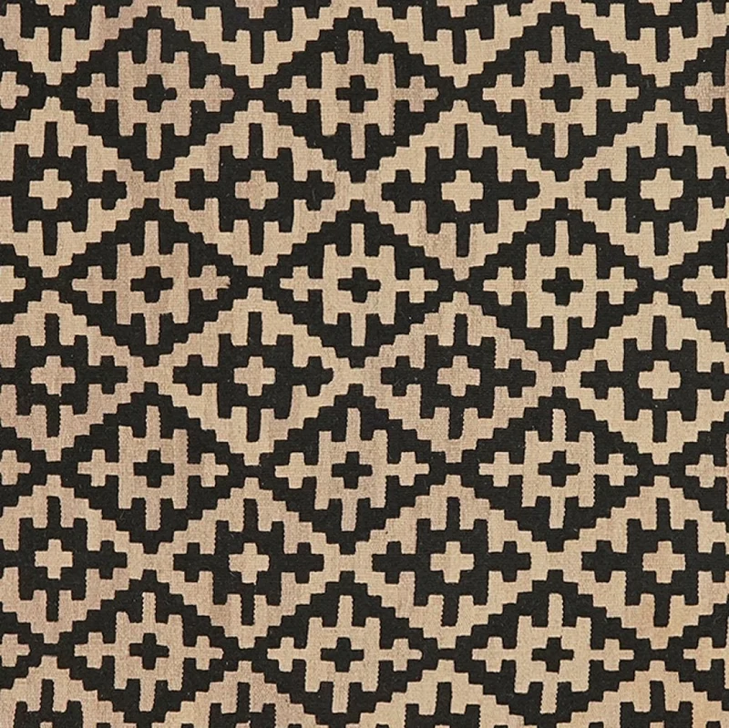 Kelim Gashgai · Handgewebt – Schwarz, 184x121 cm