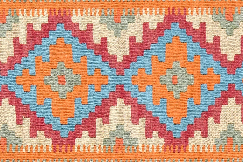 Kelim Gashgai · Handgewebt – Rot, 192x54 cm