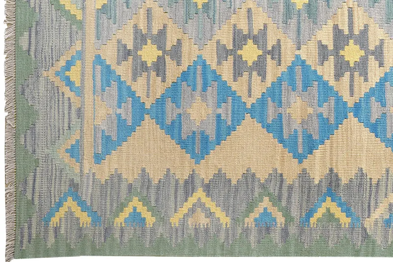 Kelim Gashgai · Handgewebt – Beige, 223x170 cm
