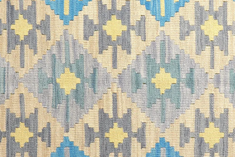 Kelim Gashgai · Handgewebt – Beige, 223x170 cm