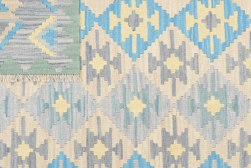 Kelim Gashgai · Handgewebt – Beige, 223x170 cm