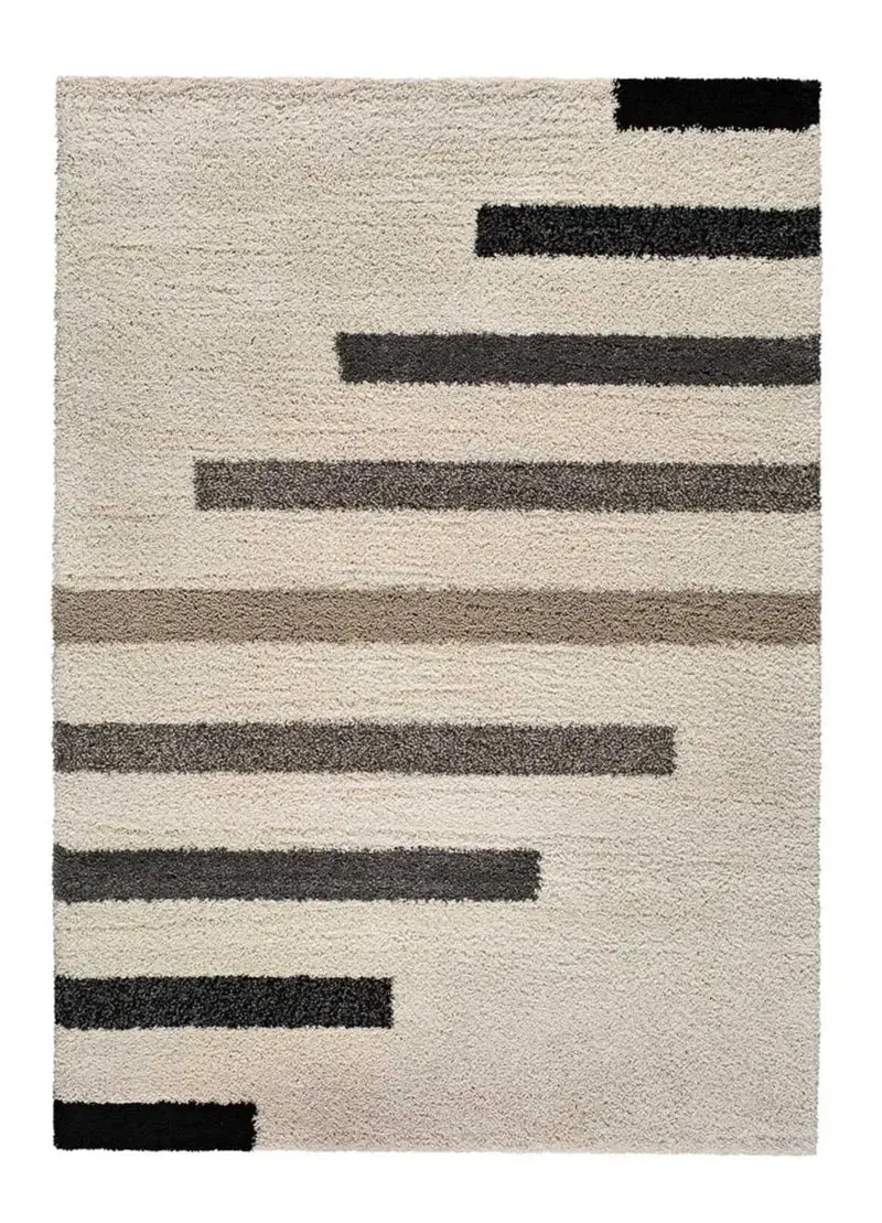 Alfombra shaggy geométrica Scenic 354 Gris