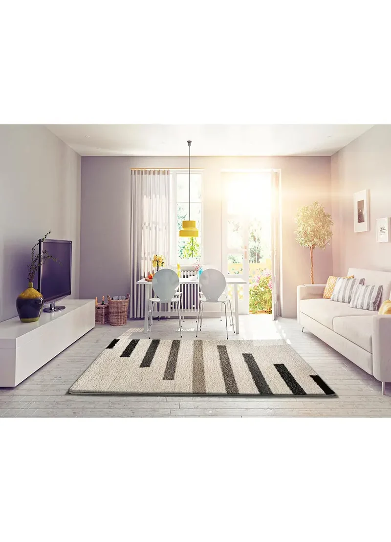 Alfombra shaggy geométrica Scenic 354 Gris