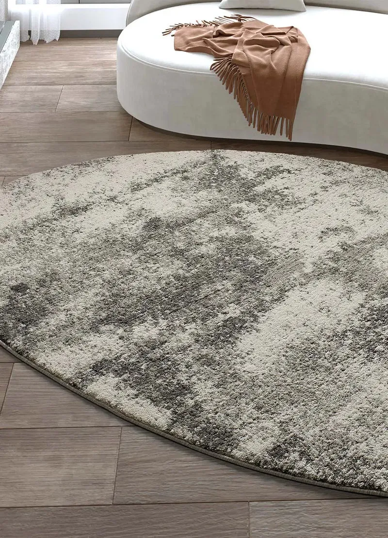 Alfombra abstracta con forma Reflex Piedra 642 Sh Gris