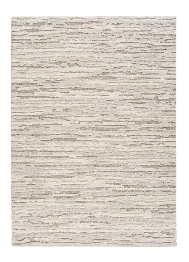Alfombra abstracta estilo escandinavo Yen 59617 Beige