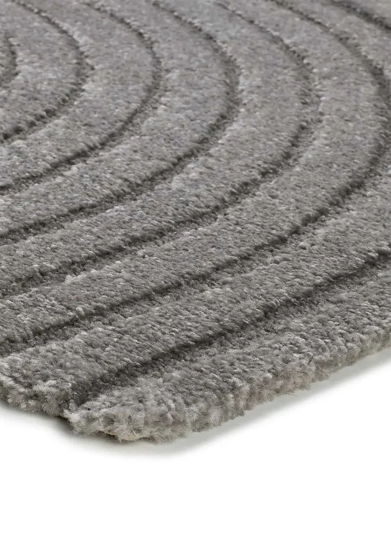Alfombra estilo escandinavo con relieve Lina 59602 Gris