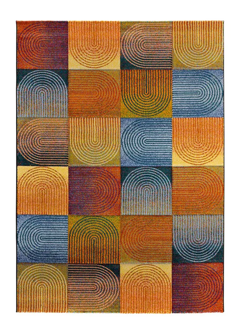 Alfombra geométrica Sybil 40407 Multicolor