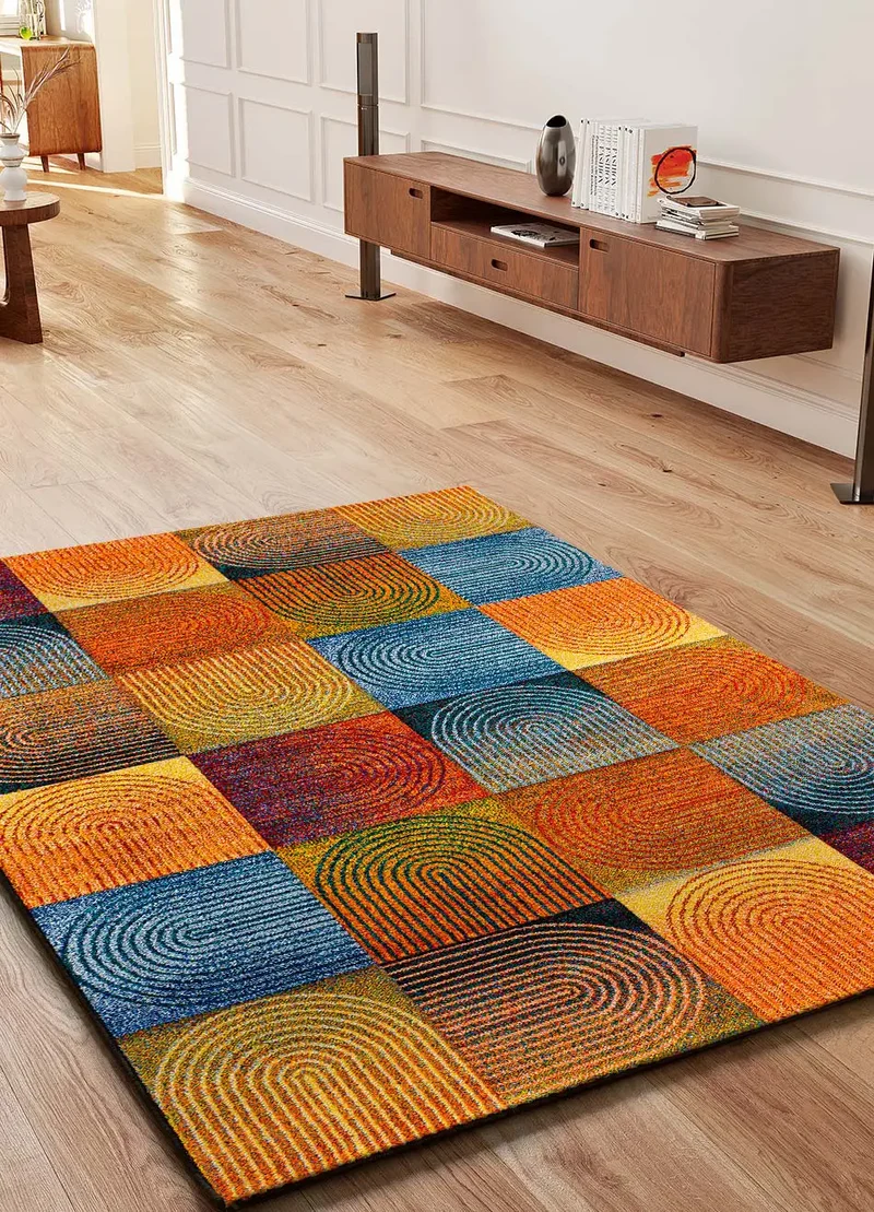 Alfombra geométrica Sybil 40407 Multicolor