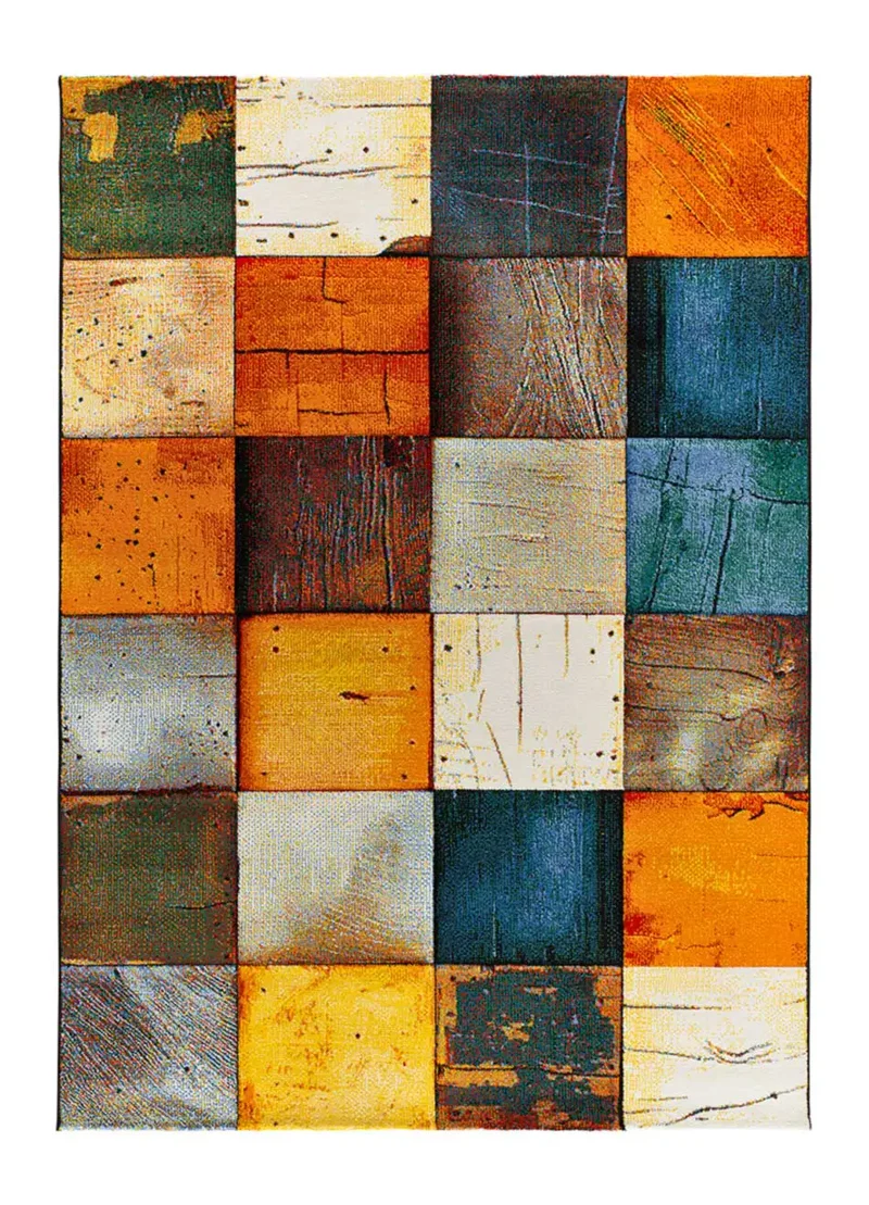 Alfombra geométrica Sybil 40406 Multicolor