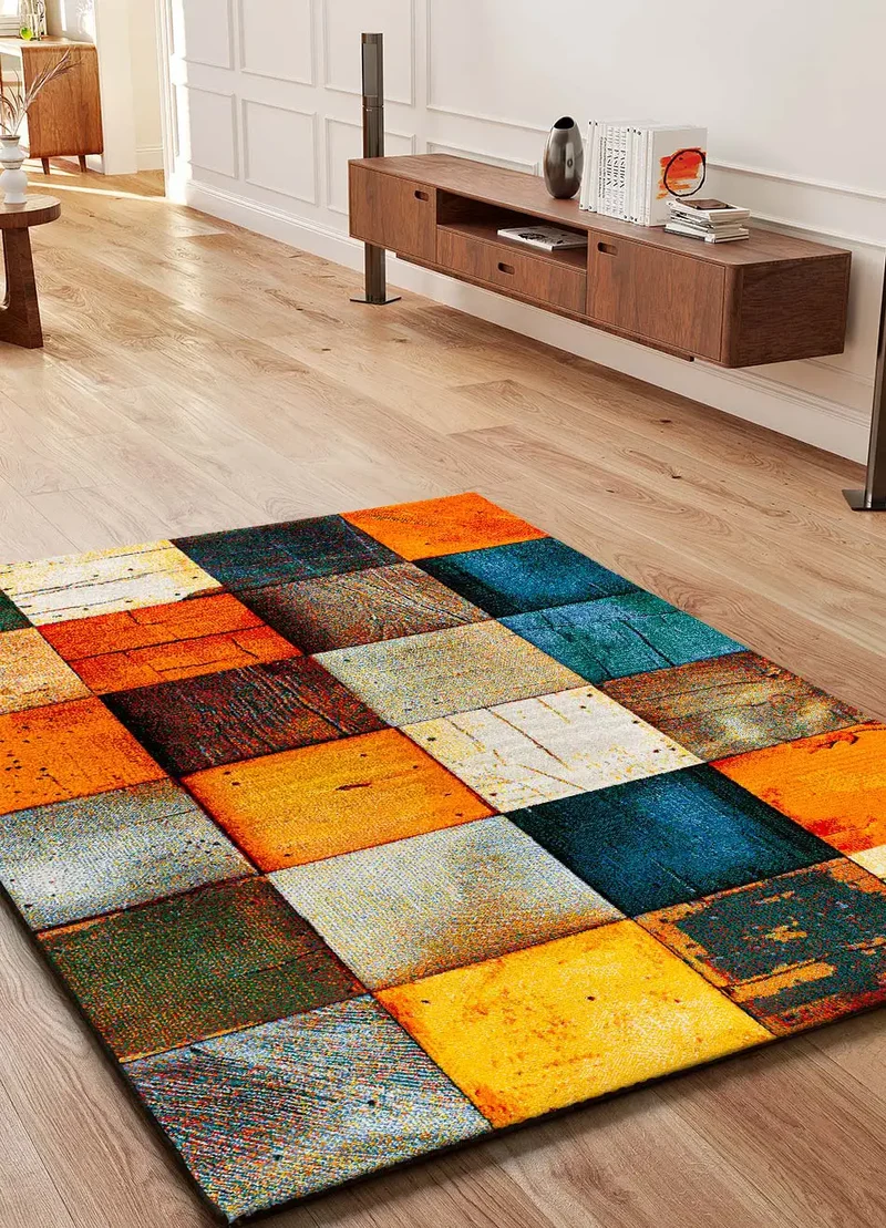 Alfombra geométrica Sybil 40406 Multicolor