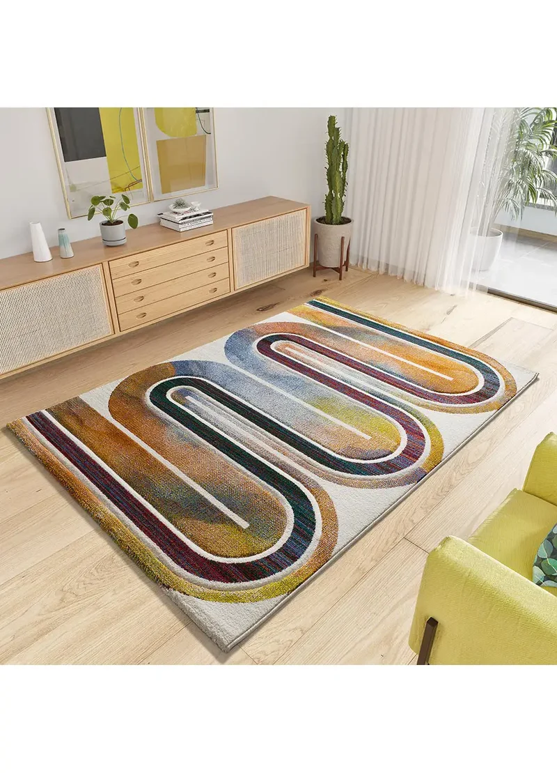 Alfombra geométrica Sybil 40403 Multicolor
