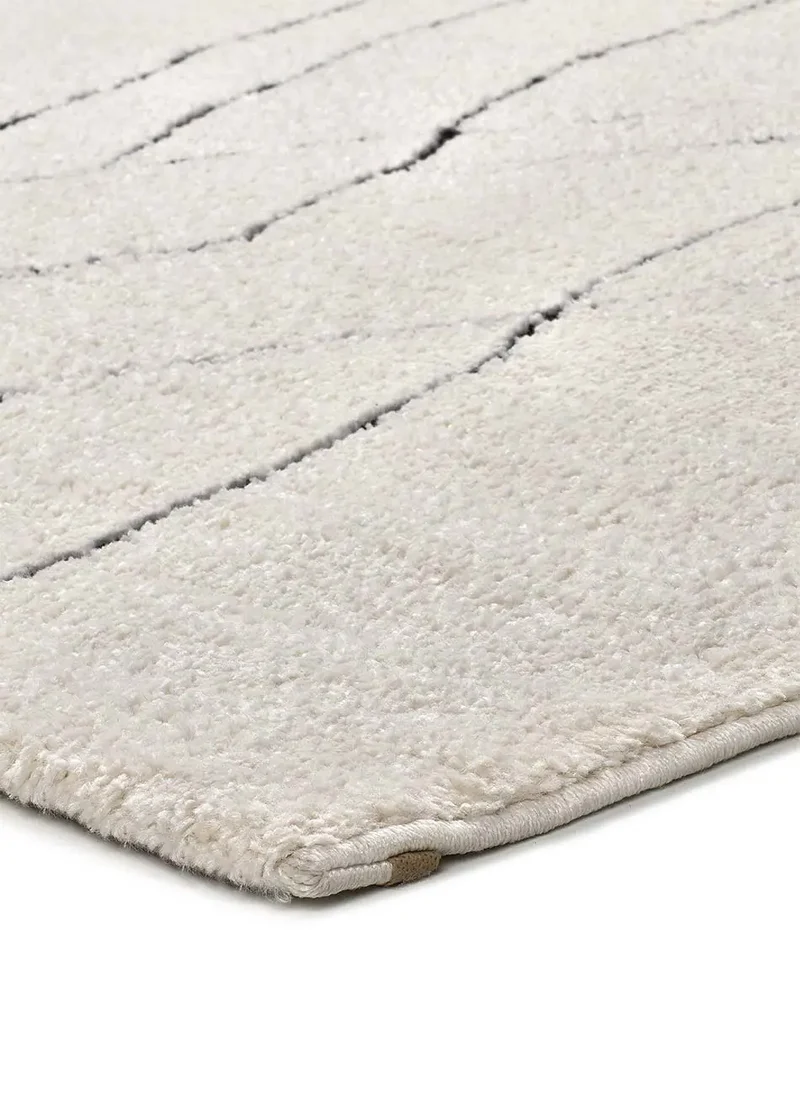 Alfombra bereber en blanco y negro Turín 2379