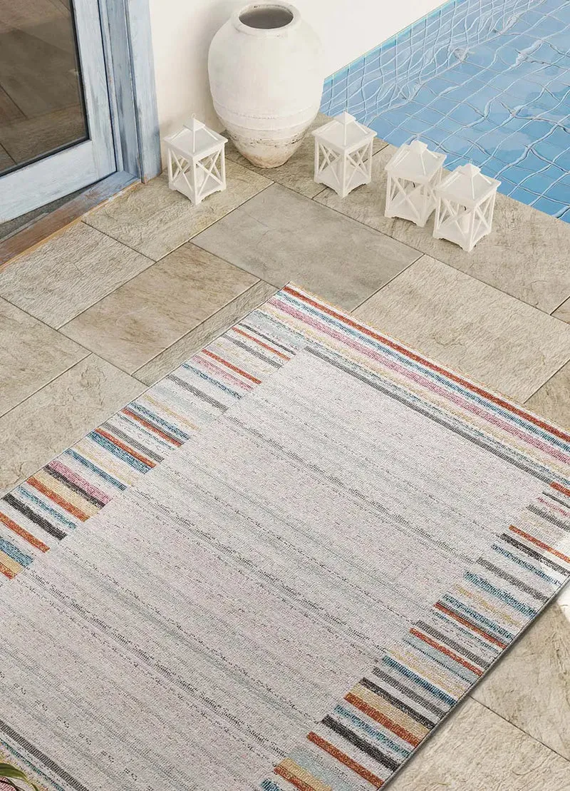 Alfombra de exterior a rayas Samara 54573 Multicolor