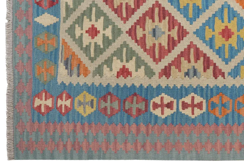 Kelim Gashgai · Handgewebt – Beige, 201x151 cm