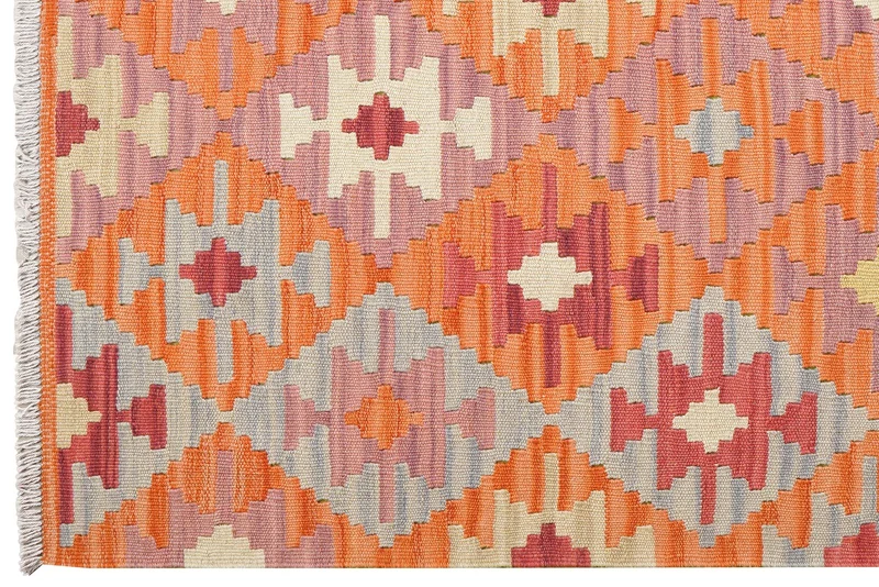 Kelim Gashgai · Handgewebt – Orange, 172x130 cm