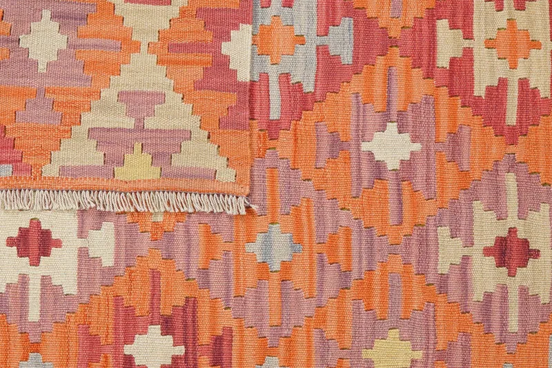 Kelim Gashgai · Handgewebt – Orange, 172x130 cm